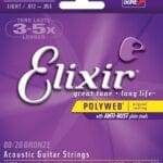 Elixir Polyweb 80/20 Bronze light Acoustic Guitar Strings 11050
