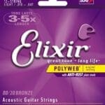 Elixir Polyweb 80/20 Bronze 12-String Light Strings 11150