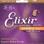 Elixir Nanoweb Phosphor Bronze Light Acoustic Strings 16052
