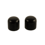 AllParts Dome Knobs Black Push-On Pair MK3300003