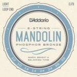 Daddario Mandolin Set Light Loop End
