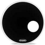 Evans EQ3 Bass Drum Resonant w/ Port Drumhead Black 20 inch