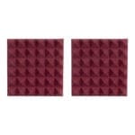 Gator 2 pack of 2”, Thick, Acoustic Foam, Pyramid Panels