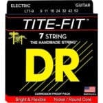 DR 9-52 7 STRING TITE FIT GUITAR STRINGS LT7-9