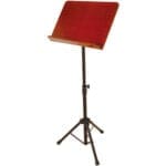 On-Stage Rosewood Wide Bookplate Conductor Music Stand SM7312W