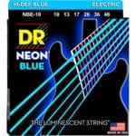DR  Neon Blue Coated Medium (10-46) Electric Guitar Strings