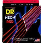 DR  Neon Red Coated Medium (10-46) Electric Guitar Strings