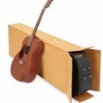 Shipping boxes for shipping electric guitar or bass guitar or acoustic guitar