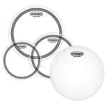 Evans EC2S Clear Pro Pack Drumhead 12,13,16,14 HD Dry Snare