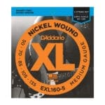 D’Addario XL Bass 5-String  Nickel Long Scale Bass Strings