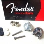 Schaller strap locks chrome packaged by Fender lock straplock