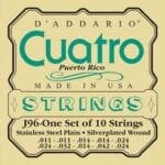 Daddario Quatro strings steel