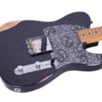 Fender Brad Paisley Road Worn Esquire Electric Guitar Black Sparkle with GigBag