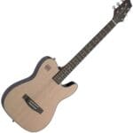 James Neligan EW3000C Solid Body Cutaway Electric Folk Guitar Natural