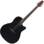 Ovation AE44-5S Applause Elite 6-String RH Acoustic Electric Guitar-Satin Black ae-44-5-s