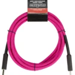 Strukture 18.6ft Instrument Cable, 6mm Woven – Pink Panic