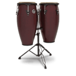 Latin Percussion City Series Conga Set with Stand LP646NY-DW Dark Wood