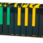 Hohner Airboard Rasta Molodica 32 note Red/Gold/Green in great cool Rasta finish