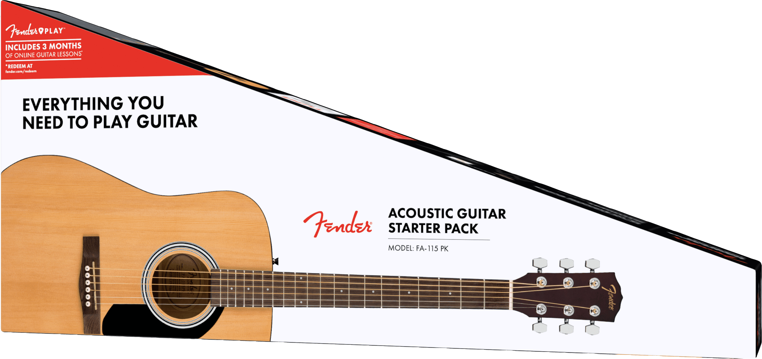 strings,　picks,　Victor　with　instructions　case,　guitar　deal　pack　FA-115　package　acoustic　Fender　Litz