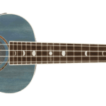 Fender Dani Harrison Ukulele Fingerboard, Turquoise finish, electric acoustic, inlays and engraved