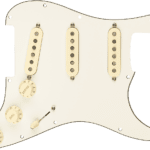 Fender Pre-Wired Strat Pickguard, Custom Shop Fat 50’s SSS 0992340509 Parchment