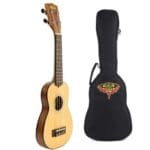 Kala KA SSTU Soprano Travel Spruce Top Ukulele w/ Gigbag Brand New