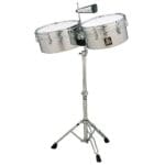 Latin Percussion LPA256 Aspire Series 13/14″ Timbale Set with Stand Steel/Chrome