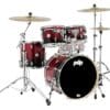 PDP Concept Maple 4-Piece Fusion Shell Pack - Red to Black Fade No Snare Brand New $899.99