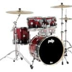 PDP Concept Maple 4-Piece Fusion Shell Pack – Red to Black Fade No Snare Brand New $899.99