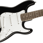 Squier Mini Strat Electric Guitar Black with Laurel Fingerboard