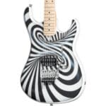 Kramer The 84, Custom Graphics, “The Illusionist” 3D Black/White Swirl Used – Mint Price