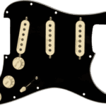 Fender Vintage Noiseless SSS Pre-wired Stratocaster Pickguard – Black 3-ply 0992344506