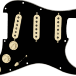 Fender Tex-Mex SSS Pre-wired Stratocaster Pickguard – Black 3-ply 0992343506