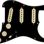 Fender Original ’57 / ’62 SSS Pre-wired Stratocaster Pickguard – Black 3-ply 0992345506