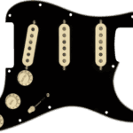 Fender Custom ’69 SSS Pre-wired Stratocaster Pickguard – Black 3-ply 0992341506