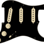 Fender Hot Noiseless SSS Pre-wired Stratocaster Pickguard – Black 3-ply 0992346506