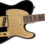 Squier 40th Anniversary Telecaster®, Gold Edition  Gold Anodized Pickguard, Black Price $499.99