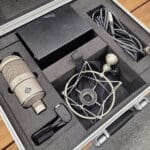 Neumann M 147 Tube Cardioid Condenser Microphone With Power Supply And Case Silver Price $1,699