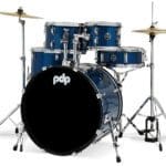 PDP Center Stage 5-Piece Complete Drum Set PDPE2215KTRB – Blue Sparkle Price $599.99