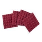 Gator 4 Pack of Burgundy 12×12″ Acoustic Pyramid Panel Price $39.99