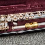 Yamaha 471 Solid Silver open hole pro flute made in Japan gold lip plate Price $1,750