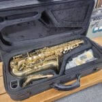 Allora Student Alto Saxophone Outfit with Case and Accessories – Brass Price $399
