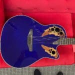 Ovation Celebrity Elite Plus CE44P-8TQ Mid-Depth Acoustic-Electric Guitar – Caribbean Blue Price $503.20