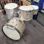Slingerland 4 piece shell pack 1970s – Silver Sparkle Used $1,499 + $250 Shipping