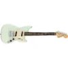 Fender American Performer Mustang Electric Guitar Satin Sonic Blue - Image 5