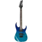Ibanez GRG120QASP GRG Series 6-String Electric Guitar – Transparent Blue Gradation