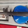 Harlequin Violin outfit with case and bow 4/4 - Metallic Blue B Stock - Image 8