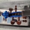 Harlequin Violin outfit with case and bow 4/4 - Metallic Blue B Stock - Image 10