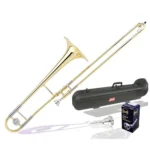 Bach TB600 Trombone Brass Lacquer outfit with case m.p. etc. NEW
