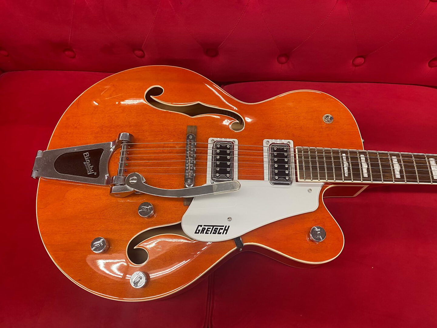 Gretsch G5420T Electromatic Classic Hollowbody Single-Cut Electric Guitar -  Orange Stain